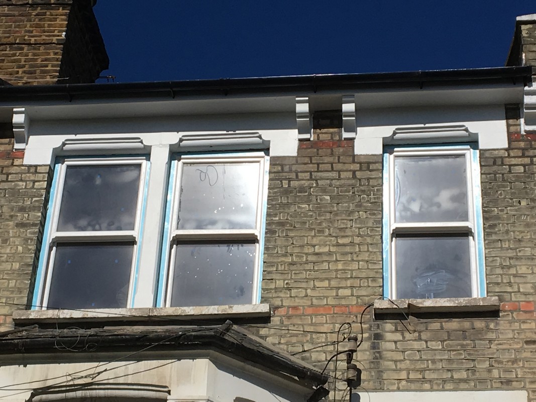New uPVC sash windows fitted on Victorian terrace in Tooting