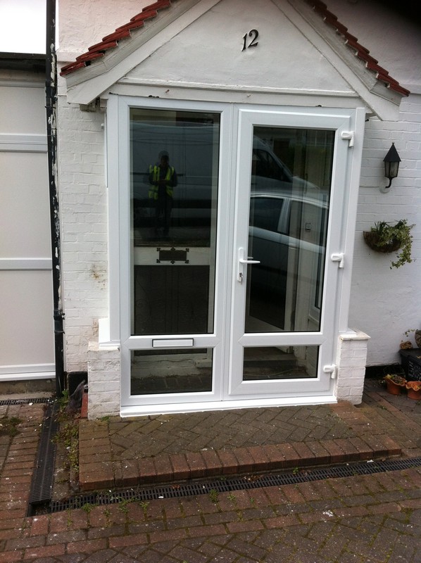 uPVC French doors fitted as front entrance in Tooting