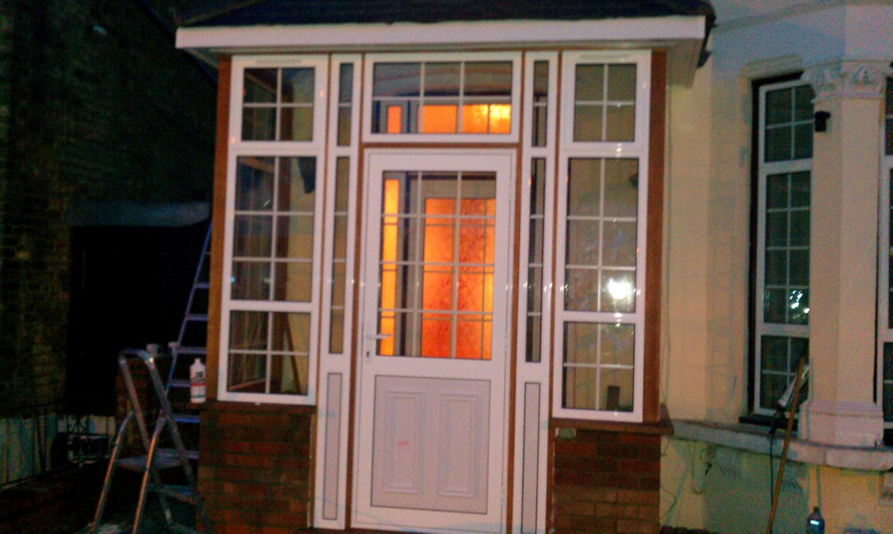 uPVC porch with Georgian bar glazing installed in Tooting